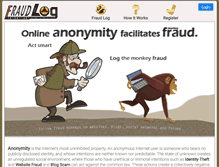 Tablet Screenshot of fraudlog.com